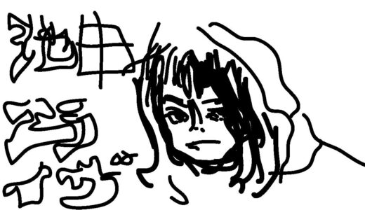 左利きの芸能人を左手で描いてみた:池田エライザ編